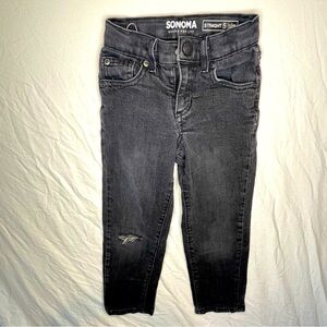Sonoma Goods for Life Boys 5 Straight Slim Black Jeans PRELOVED